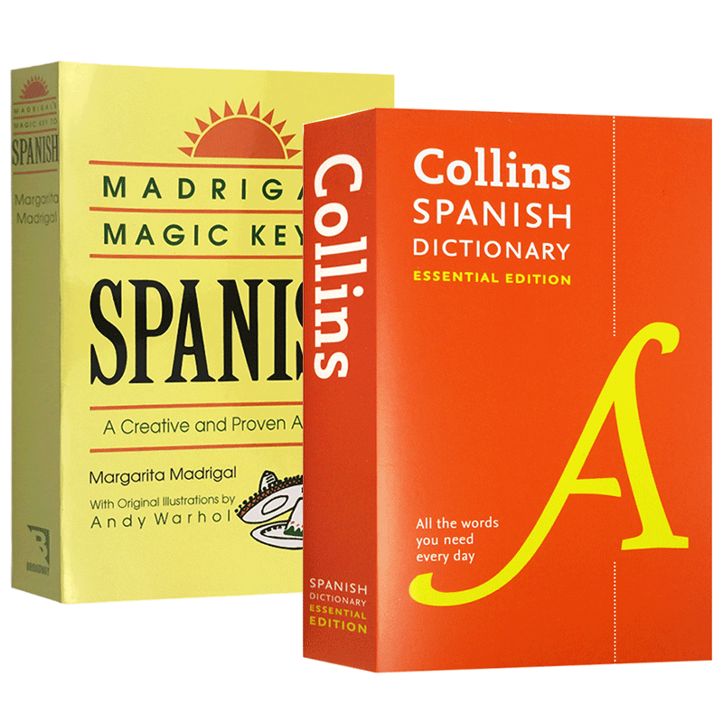 柯林斯西班牙语词典 英文原版 Collins Spanish Essential Dictionary 西班牙语学习法宝宝典 西英双语字典 英文版进口学习工具书