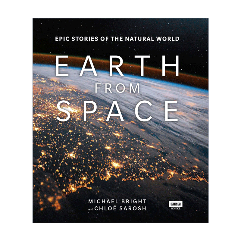 从太空看地球 英文原版 精装 Earth from Space 卫星照片集 BBC自然纪录片 英文版自然科普书 大自然的史诗故事 进口英语书籍