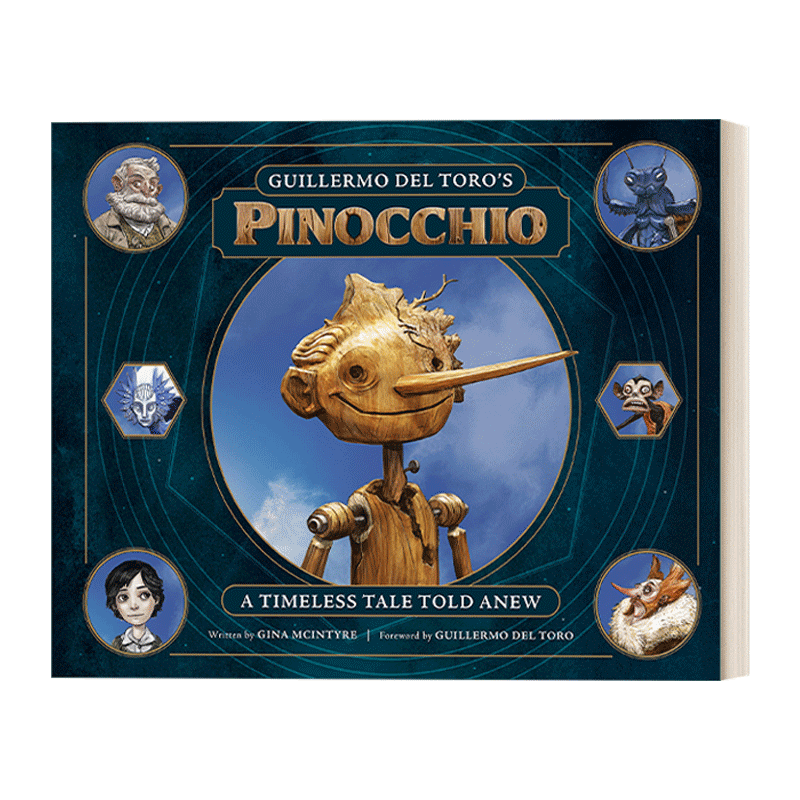 英文原版 Guillermo del Toro's Pinocchio 吉尔莫德尔托罗的匹诺曹设定集 一个永恒的故事 精装 英文版 进口英语原版书籍 - 图0