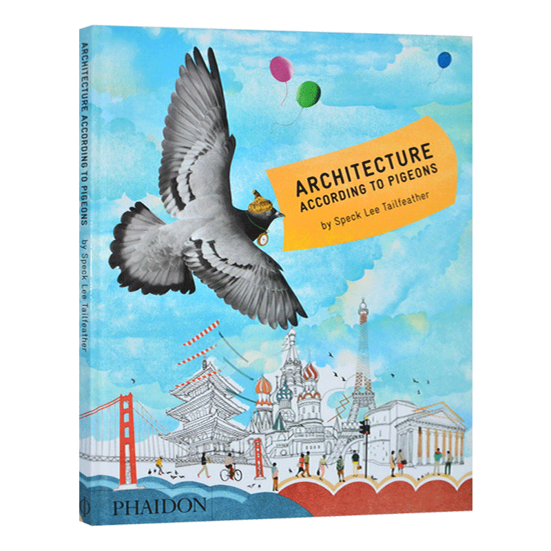 英文原版 Architecture According to Pigeons 鸽眼看建筑 艺术绘本 鸽子的建筑 亲子儿童知识绘本图画书 英文版 精裝 进口英语书