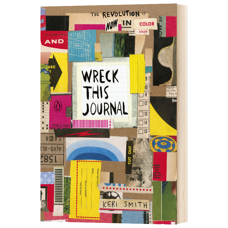 正版 英文原版 Wreck This Journal做了这本书彩页版发挥想像力提高艺术创造力搞怪创意趣味减压生活风格类书籍,淘宝优惠券,粉丝福利购,淘宝优惠卷