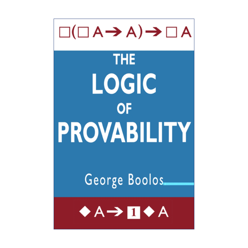 英文原版 The Logic of Provability 可证明性的逻辑 George S. Boolos 英文版 进口英语原版书籍