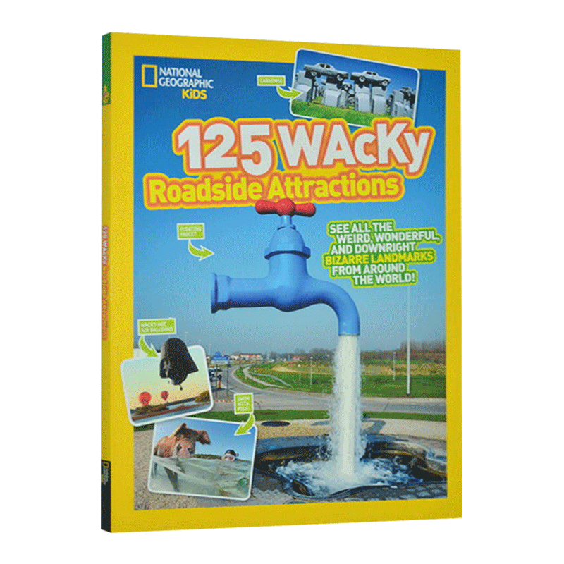 英文原版 125 Wacky Roadside Attractions 125个古怪的路边景点 世界各地的奇怪奇妙和奇异的地标 英文版 进口英语原版书籍 - 图0