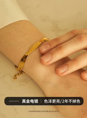 蛇骨手链ins小众设计轻奢高级感