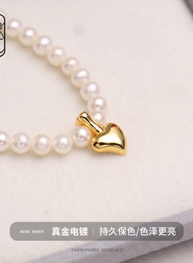 爱心吊坠女S925银金色单坠