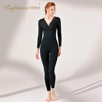 (Hukhuu Special Share) Slim-out-style autumn and winter style long sleeve long pants one-piece suit