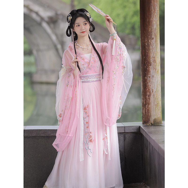 玫布琳时花语夏款正品原创日常汉服 玫布琳汉服