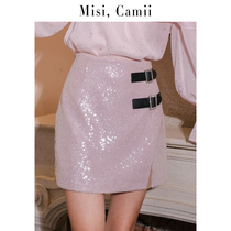 Misi Camii Collider full of beads Half Body Dress Woman 2023 Fall New High Waist Maiden Short Skirt Half Skirt