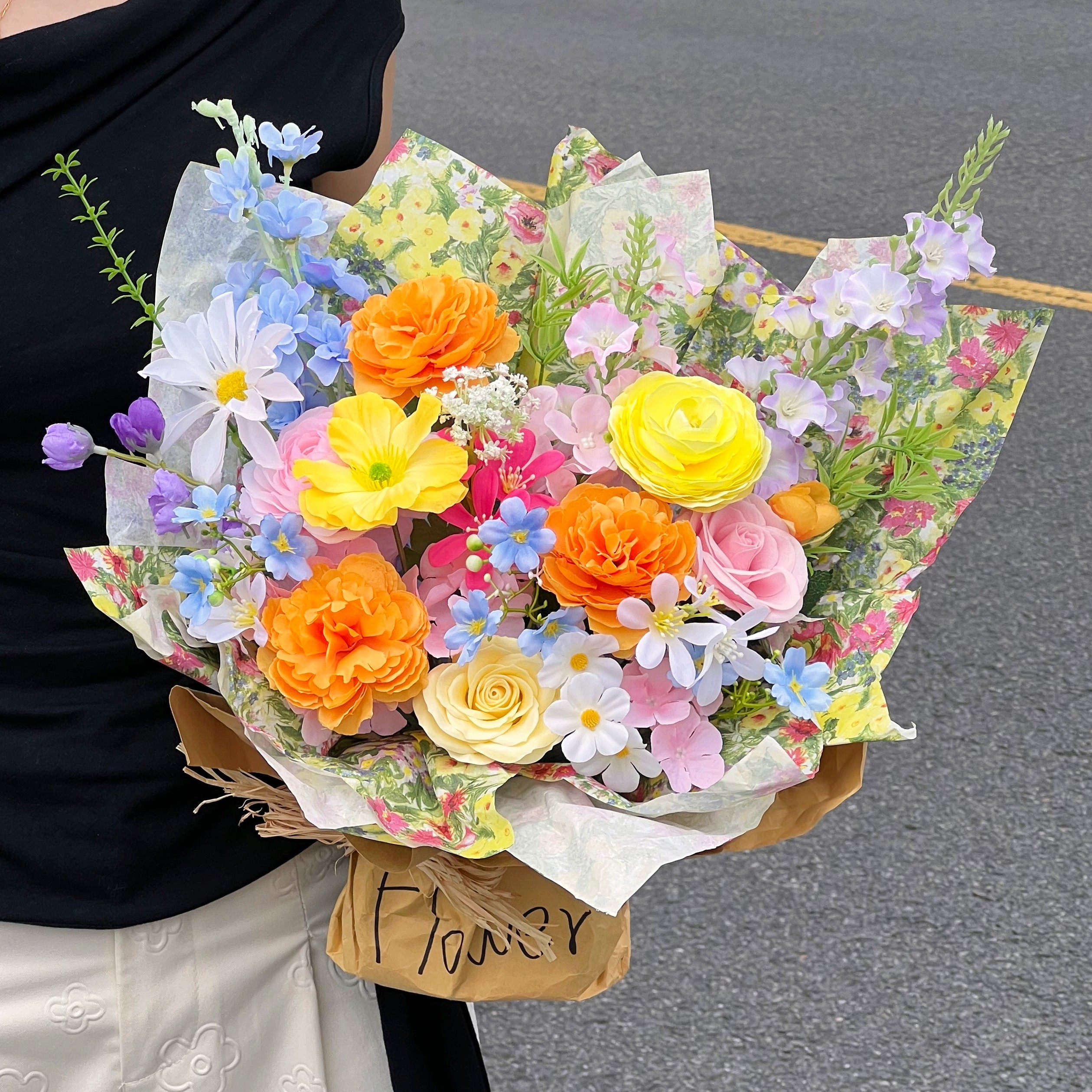 多巴胺油画风香皂永生花束礼物实用生日礼物女生情人节送女友闺蜜,淘宝优惠券,粉丝福利购,淘宝优惠卷