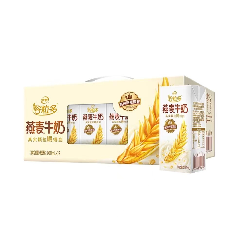 年货产谷粒多颗粒燕麦牛奶200ml*12盒燕麦奶大人学生早餐搭档送礼