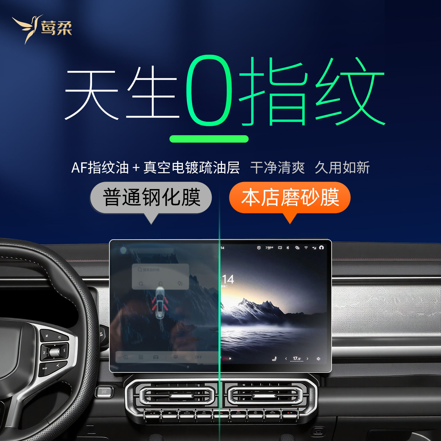 适用捷途26款旅行者CDM中控屏幕钢化膜贴膜配件内饰车用品改装件