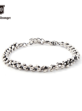 NATIVE STRANGER骨骼简约手链925银