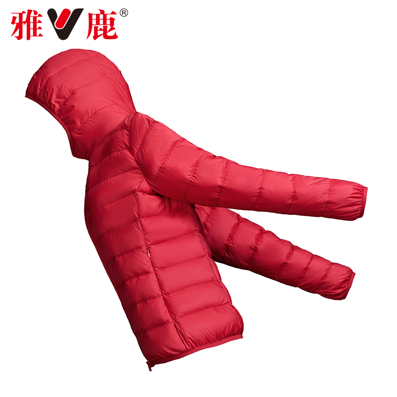 雅鹿官方轻薄羽绒服女 年白色短款连帽外套潮流小个子简约外套 2022 雅鹿官方轻薄羽绒服女 年白色短款连帽外套潮流小个子简约外套 2022
