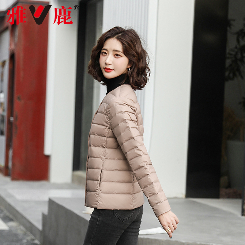 雅鹿轻薄羽绒服女短款内穿 年新款超薄款羽绒内胆女款轻便内搭 2021 雅鹿轻薄羽绒服女短款内穿 年新款超薄款羽绒内胆女款轻便内搭 2021