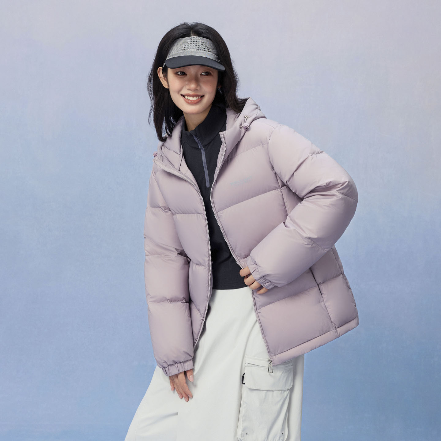 雅鹿短款羽绒服女2026年冬季新款蓄热连帽加厚保暖三防免洗面包服 冬短实拍商品图