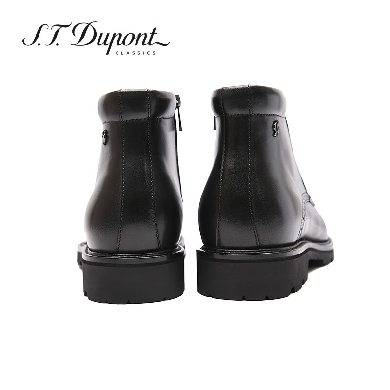 S.T. Dupont/都彭秋冬男士加绒保暖短靴英伦高帮马丁靴E30239967 - 图2
