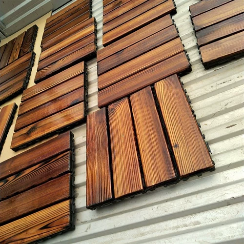 Пола терраса двор на открытом воздухе карбонизированная деревянная древесина Т