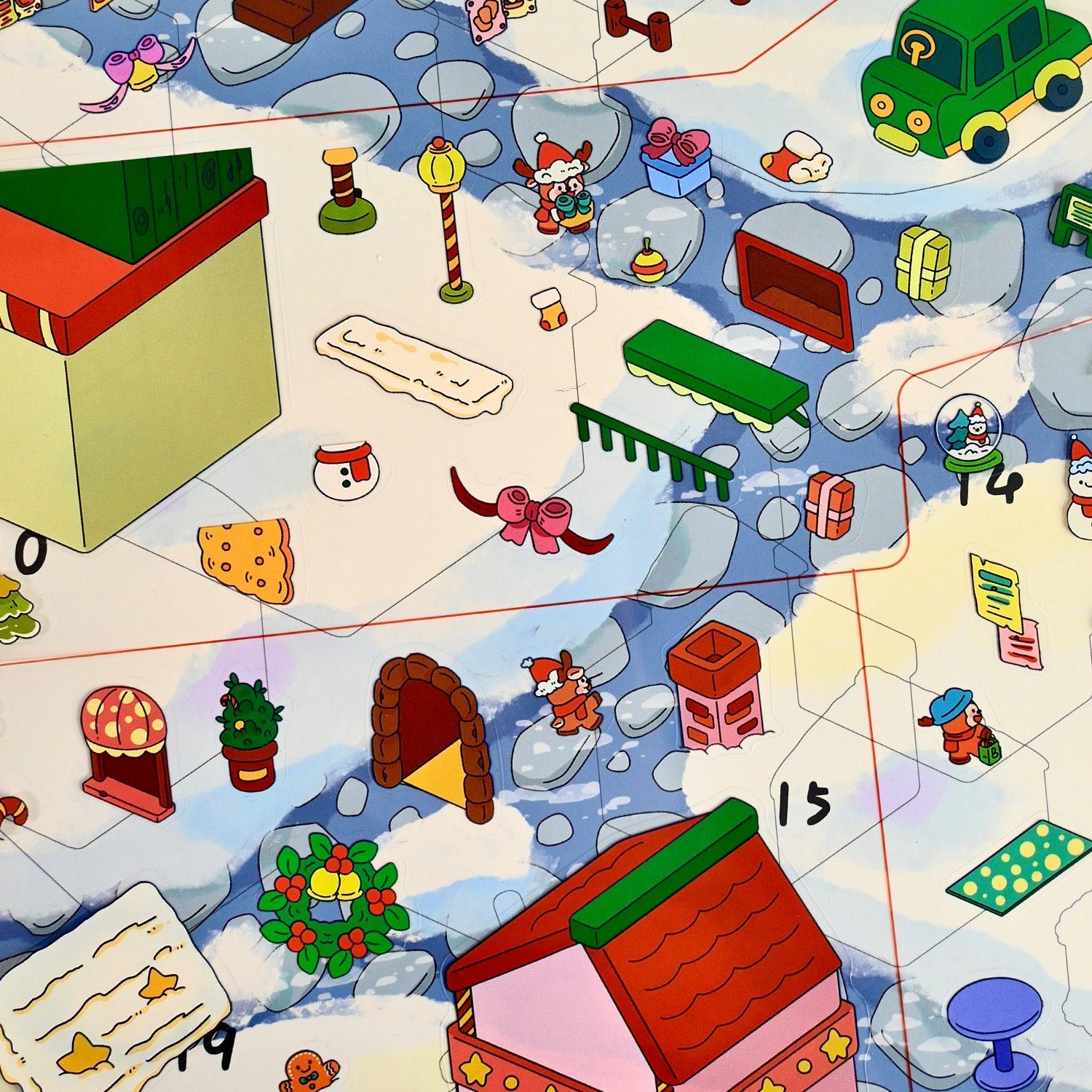 【森游超大版2.0】格林德瓦的圣诞夜造景贴纸圣诞节礼物微缩场景合集本3D立体小屋贴画手帐账diy手工玩具女孩,淘宝优惠券,粉丝福利购,淘宝优惠卷