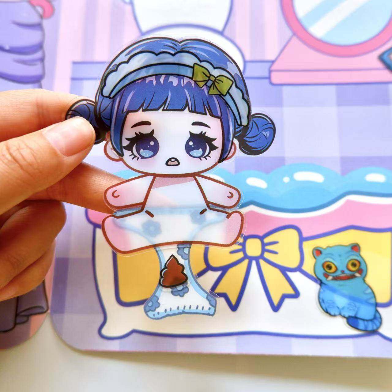猎魔女团照顾宝宝果冻贴纸安静书本儿童益智手工diy解压玩具贴画,淘宝优惠券,粉丝福利购,淘宝优惠卷
