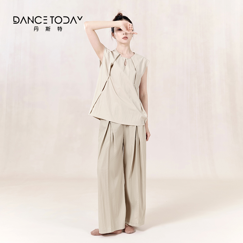 dancetoday形体跳舞专用上衣2025新款中国现代舞蹈练功服一整套装 - 图2