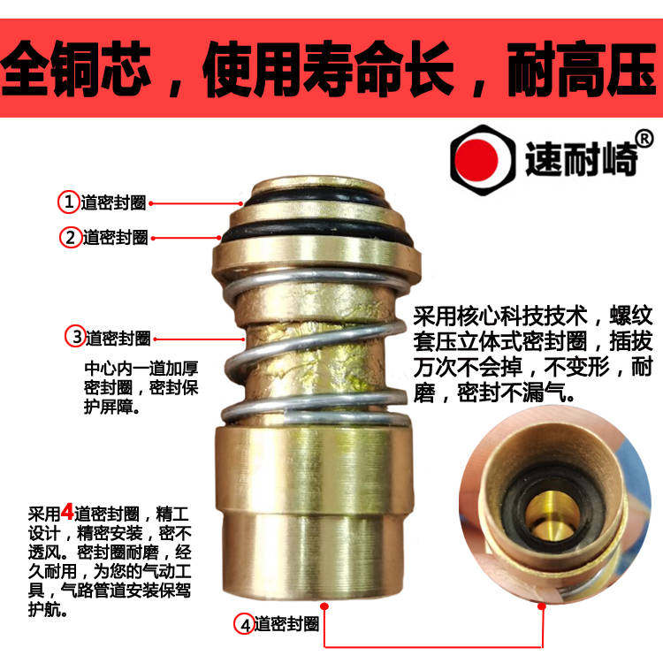  耶民气动接头