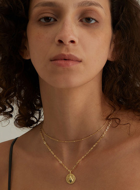 ZIVGREY浮雕萤火虫珐琅项链