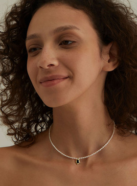 ZIVGREY纯银黑玛瑙珍珠项链