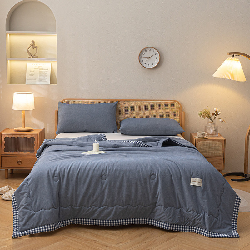 海澜之家抗菌夏季大豆单人纤维被子 海澜之家家纺化纤被