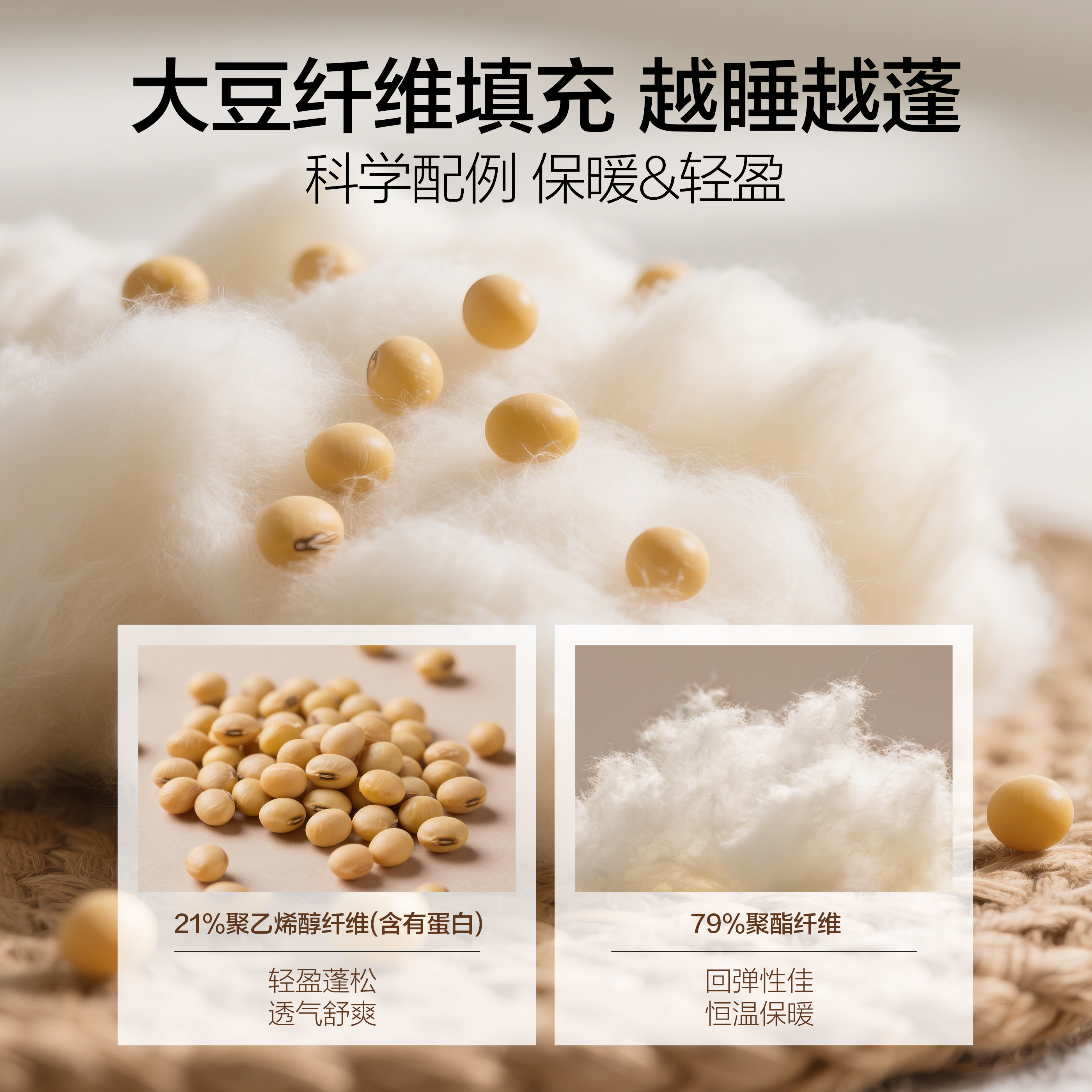 HLA海澜之家大豆纤维被子保暖春秋被加厚冬季被芯被褥子四季通用,淘宝优惠券,粉丝福利购,淘宝优惠卷