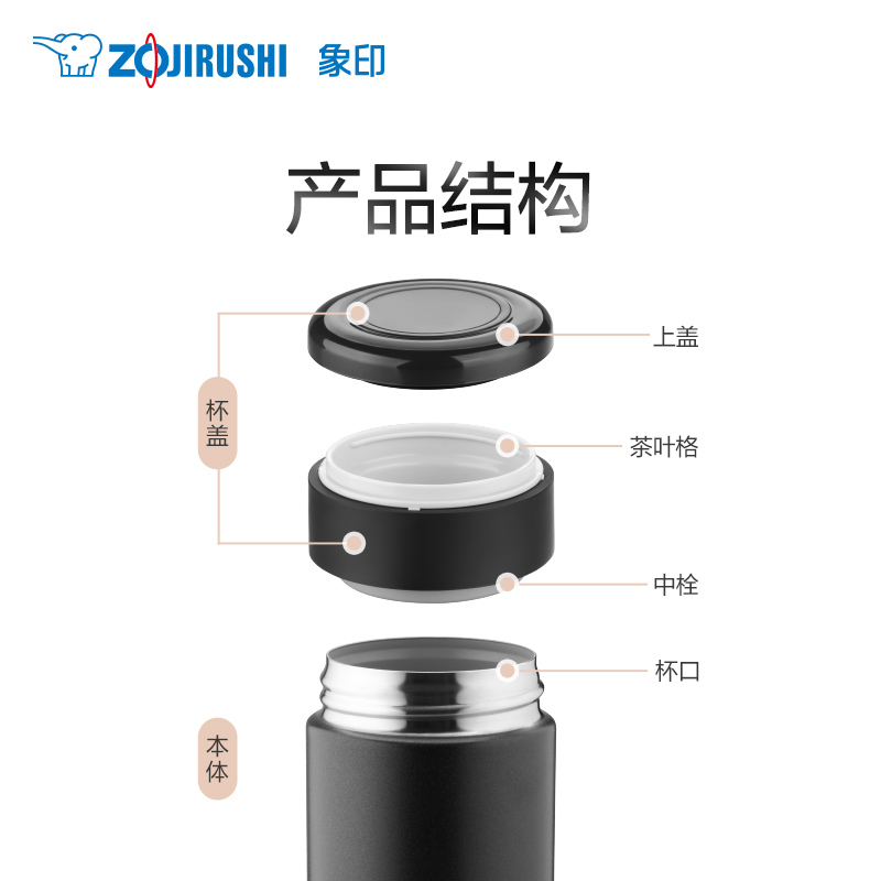 ZOJIRUSHI象印便携大容量304不锈钢保温杯日本品质SM-AXE50 500ml - 图3
