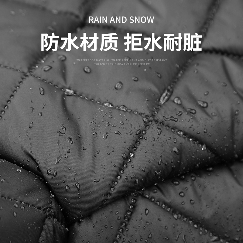 摩托车2024冬款挡风被男士加大加绒加厚防水电瓶电动车冬季防风罩 - 图3