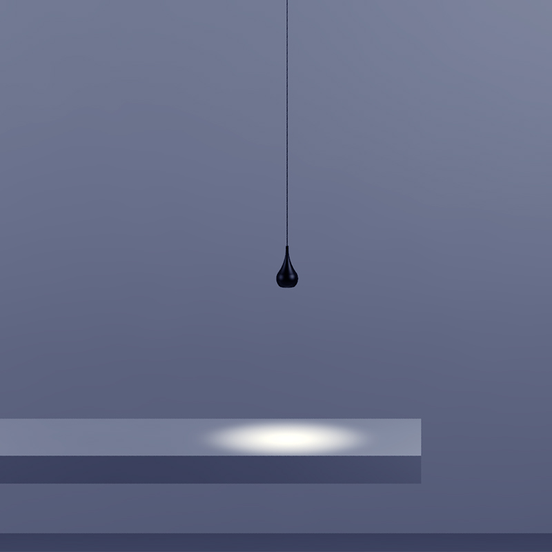 设计师水滴小吊灯卧室吊灯床头主卧吊线灯灯简约现代轻奢极简创意 - 图0