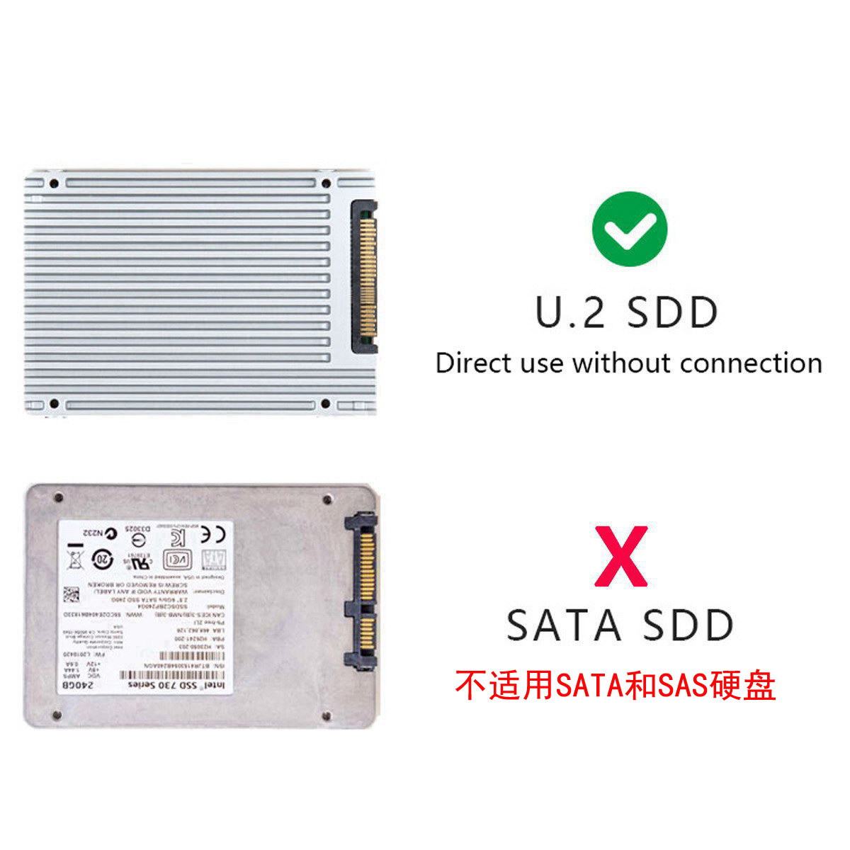 Capa Ssd Pcie Sff-8639 Nvme U.2 Para Ngff M.2 M-key | Parcelamento sem