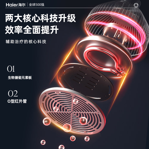 海尔神灯烤灯家用电烤灯医用远红外线理疗仪治疗器电磁波tdp烤电-图2