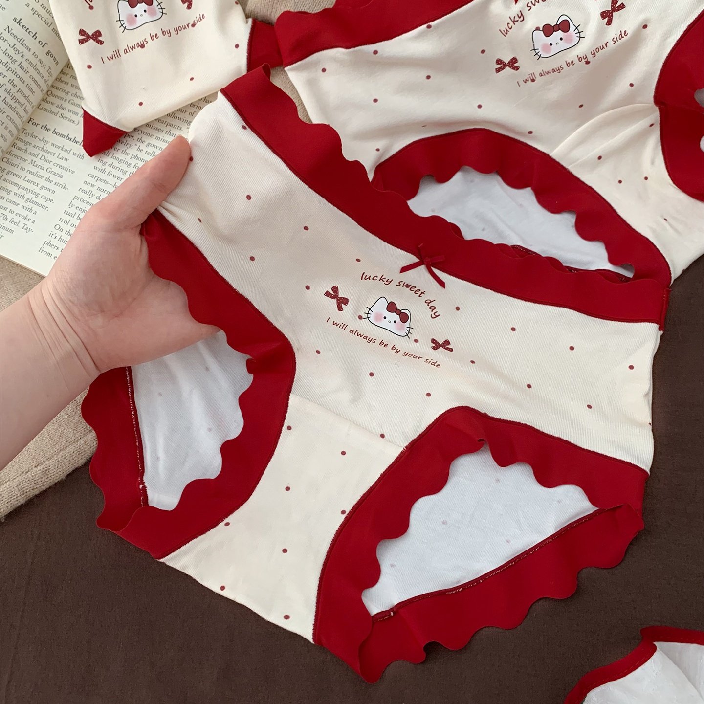 马年红色女士不夹屁股内裤女生胖mm2026新款特大码200斤加肥加大,淘宝优惠券,粉丝福利购,淘宝优惠卷