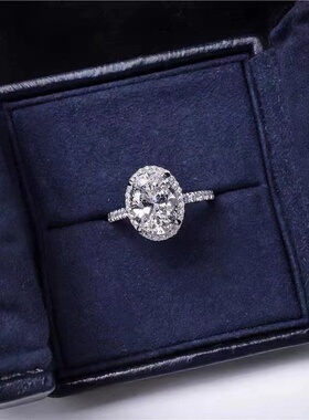 亚马逊热卖首饰个性超闪鸽子蛋锆石铜镀金指环韩版时尚订婚款