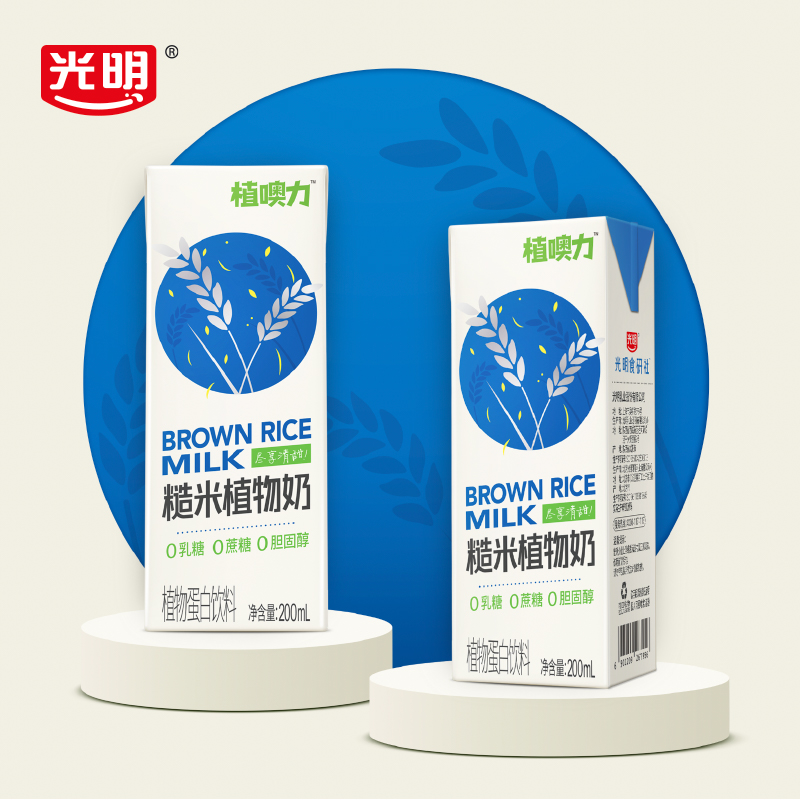 光明植噢力糙米奶200ml*6早餐奶植物蛋白饮料0乳糖0蔗糖0胆固醇