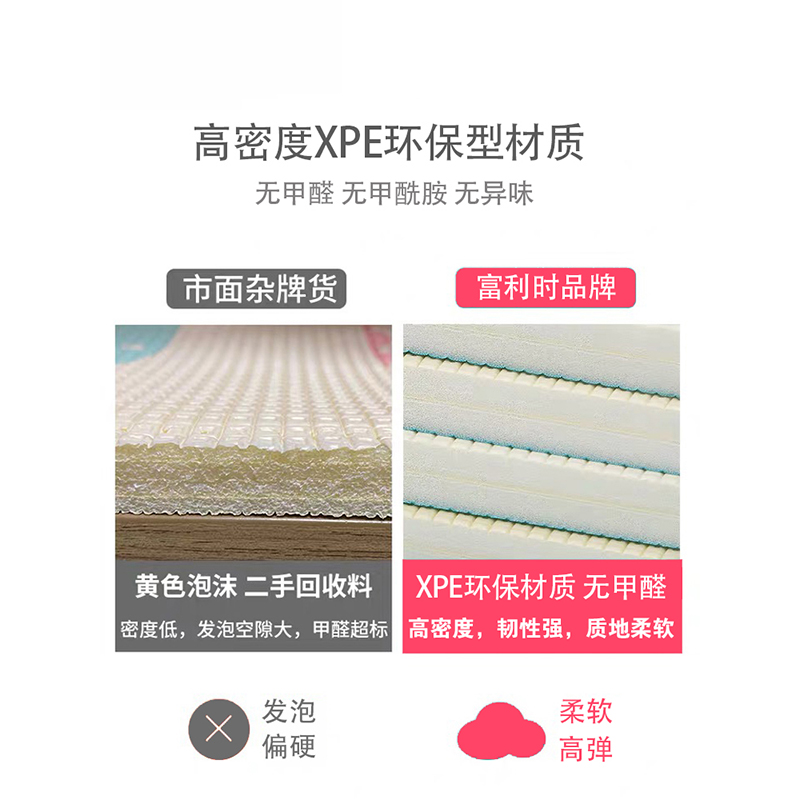 XPE宝宝拼接爬行垫加厚婴儿爬爬垫儿童地垫环保无味家用床边垫子