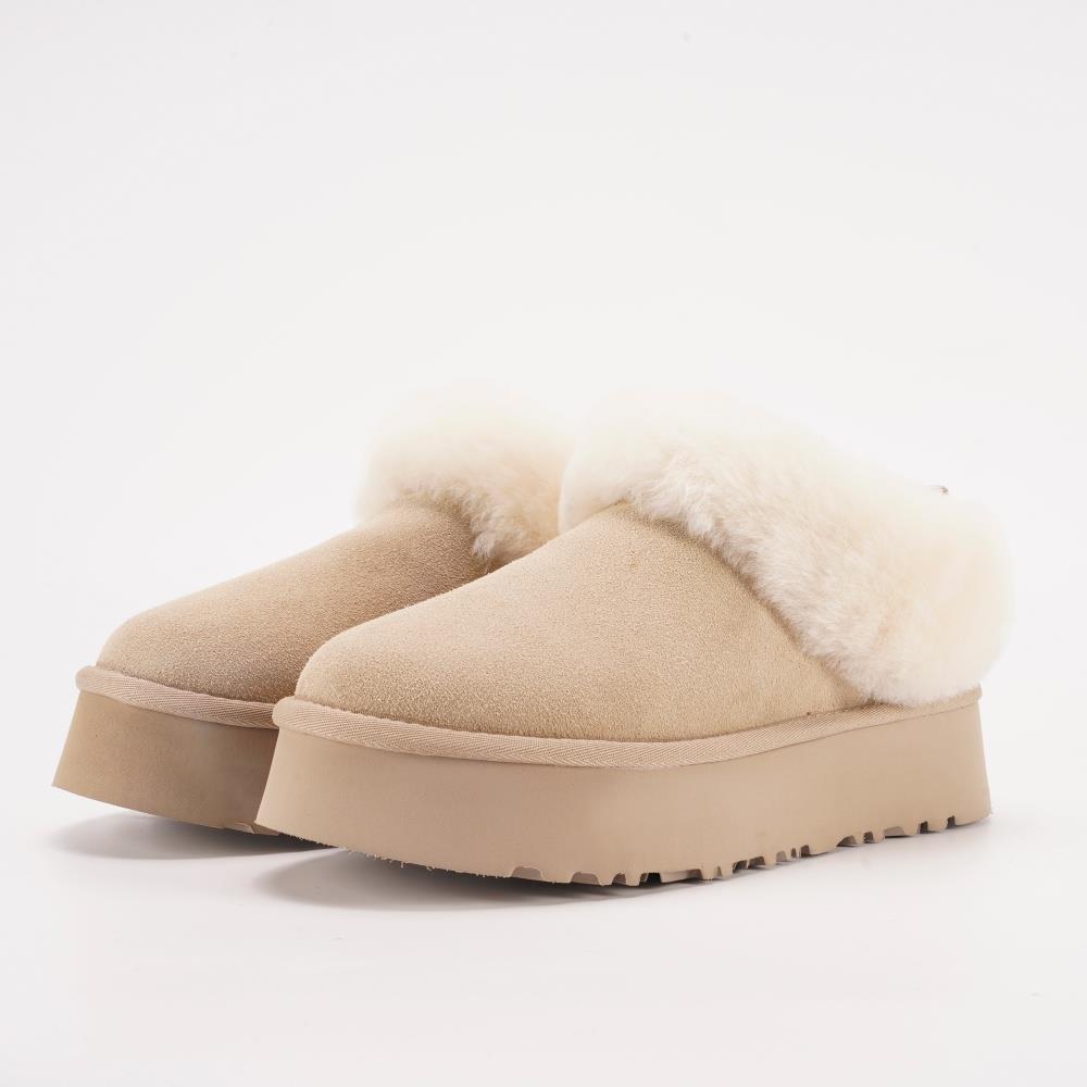 2025冬季新款塔茨勒厚底雪地靴女款磨砂绒面东北加厚女鞋河南桑坡 - 图2