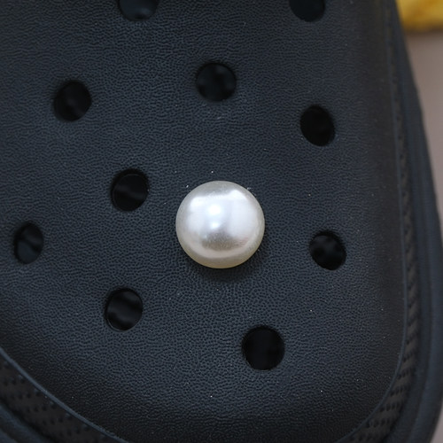 Mkop洞洞鞋配饰高级感鞋扣配件可爱珍珠圆鞋花适配Crocs/Cross - 图1