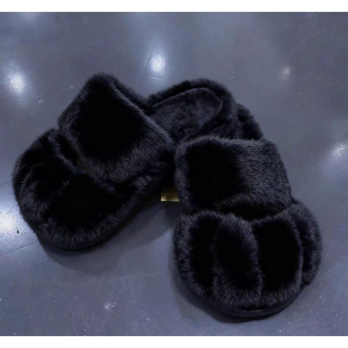 2025新款毛绒松糕厚底平底拖鞋女士猫爪拖鞋女外穿居家毛毛鞋,淘宝优惠券,粉丝福利购,淘宝优惠卷