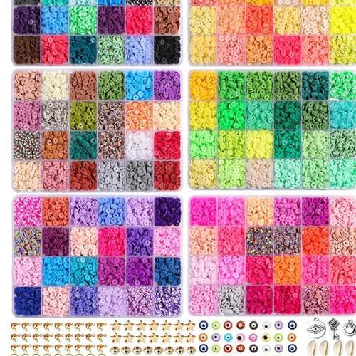 Clay Beads Set Bracelet Necklce Making Accessories Kit DIY - 图2