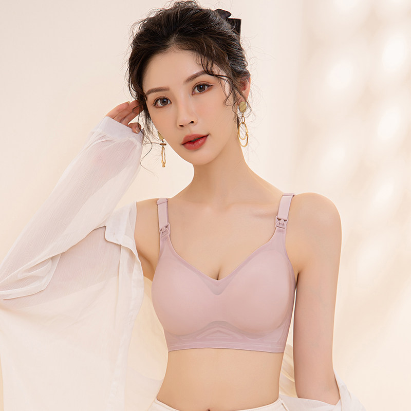 孕妇孕期怀孕期舒适薄款大红色胸罩 丽雪瑶哺乳文胸