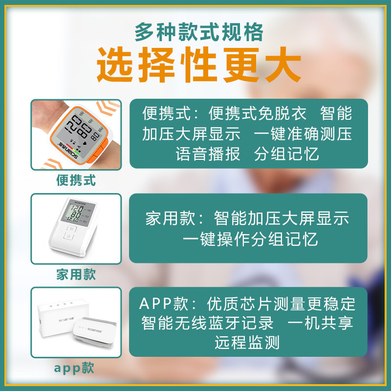 医疗全自动高精准手腕式电子血压计 嘉会医疗器械血压计（电子血压计）