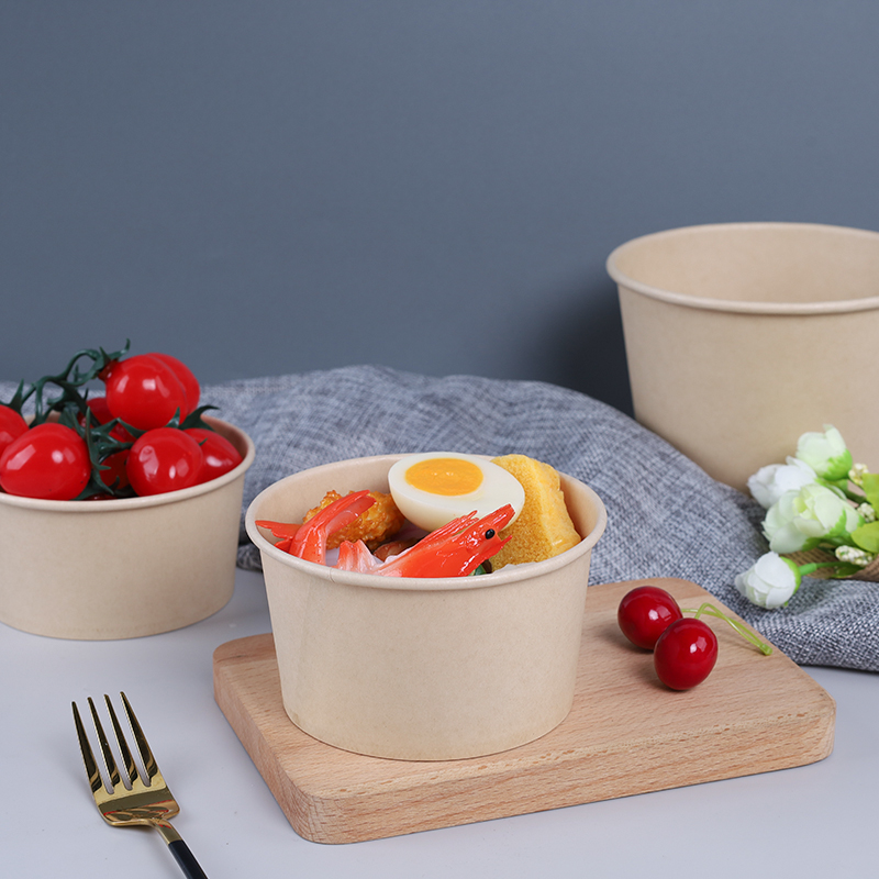 一次性碗餐盒打包盒饭盒泡面纸碗家用野餐结婚外卖碗筷套装整箱批