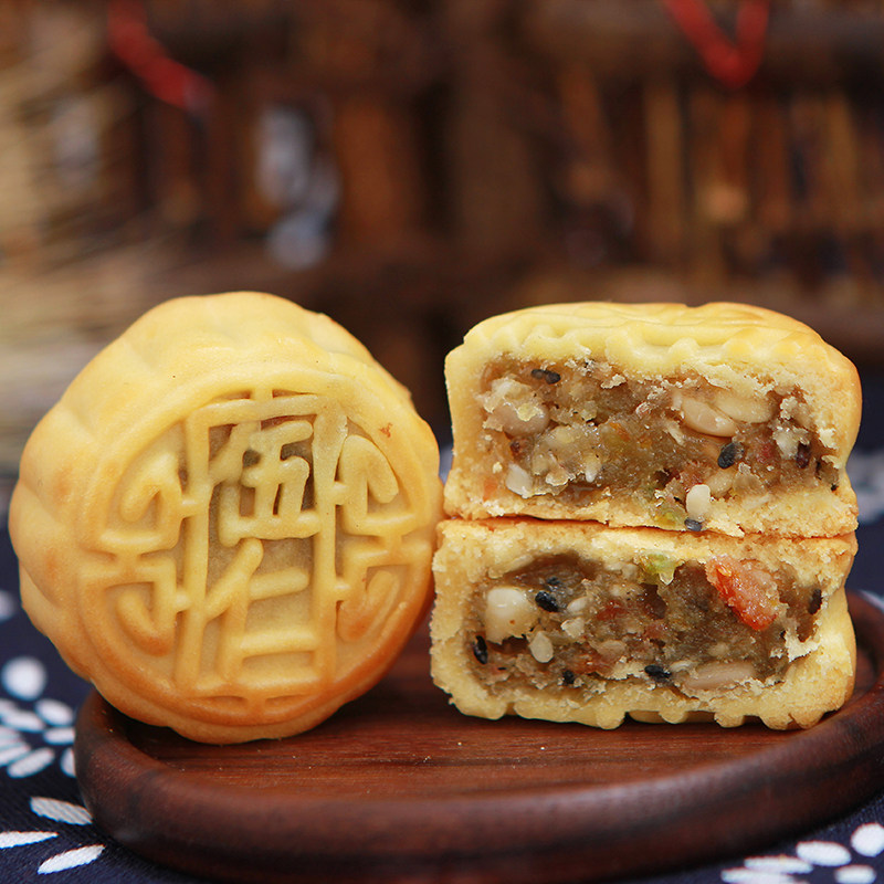 5斤蛋黄迷你小月饼广式老五仁月饼中秋传统手工豆沙水果月饼礼盒,淘宝优惠券,粉丝福利购,淘宝优惠卷