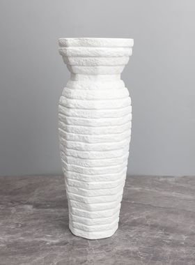 现代简约创意树脂仿大理石花器样板房家居茶几客厅玄关装饰品