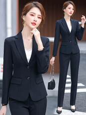 Пуховик на заказ 加绒西装外套女2021新款秋冬女士西服气质正装职业套装工作服冬季
