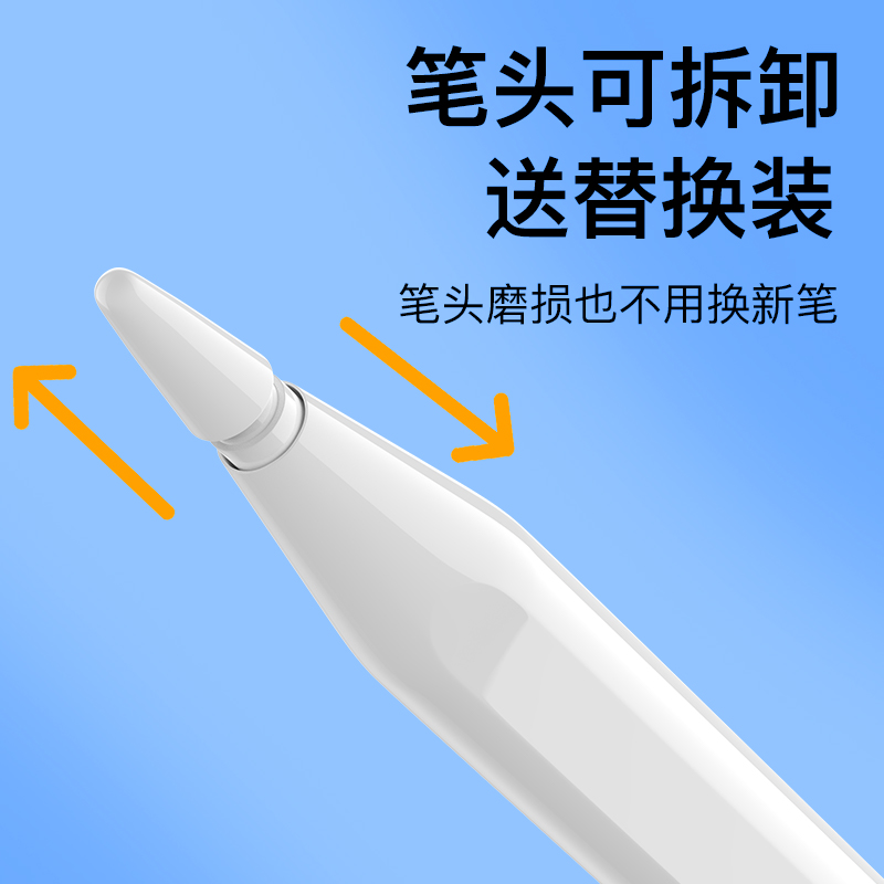 电容笔ipad笔applepencil手写笔触控平板笔防误触倾斜压感触屏笔尖套平替适用苹果安卓小米二代OPPO剪辑绘画 - 图1