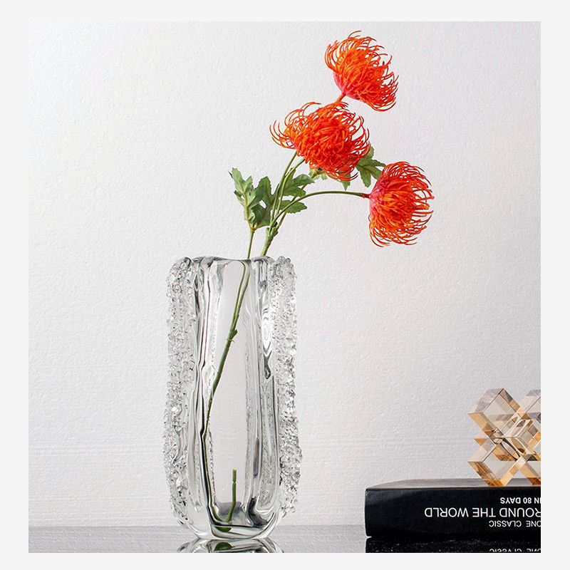 轻奢琉璃水晶玻璃花瓶水培现代创意简约餐桌电视柜客厅插花器摆件,淘宝优惠券,粉丝福利购,淘宝优惠卷